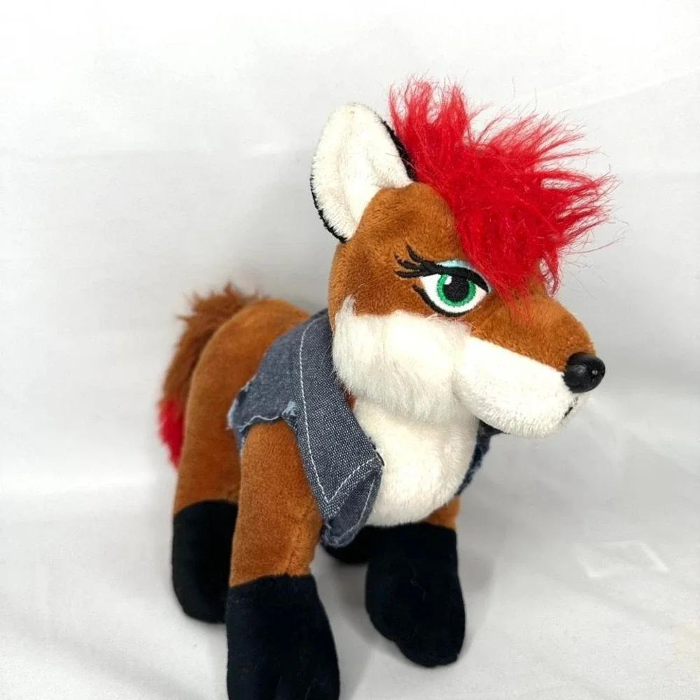 Ganz Webkinz Rockerz 'Foxy Beat' Plush | Fox Toy | Punk Rocker Toy